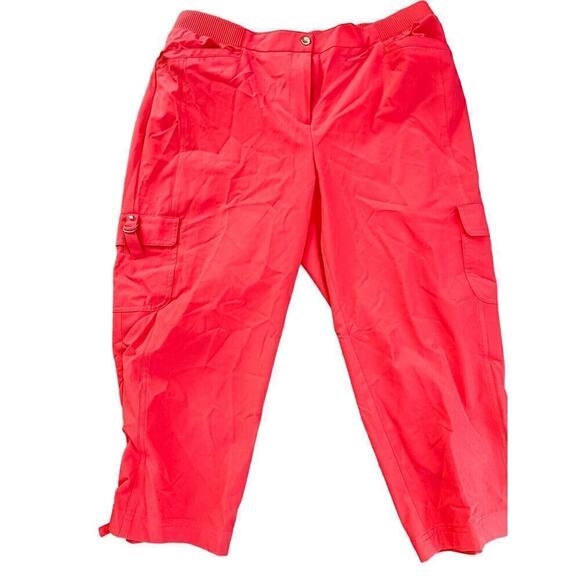 NEW Zenergy Chicos sz 2 Full Zip Jacket Lightweight+ Matching Capris Sport Coral - Picture 5 of 7